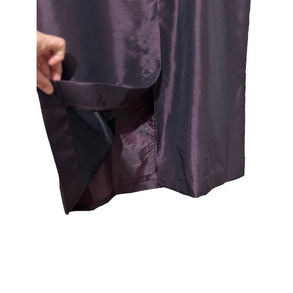 Vintage R&M Richards Sheath Formal Dress in Eggplant Sz 12P - Picture 9 of 16